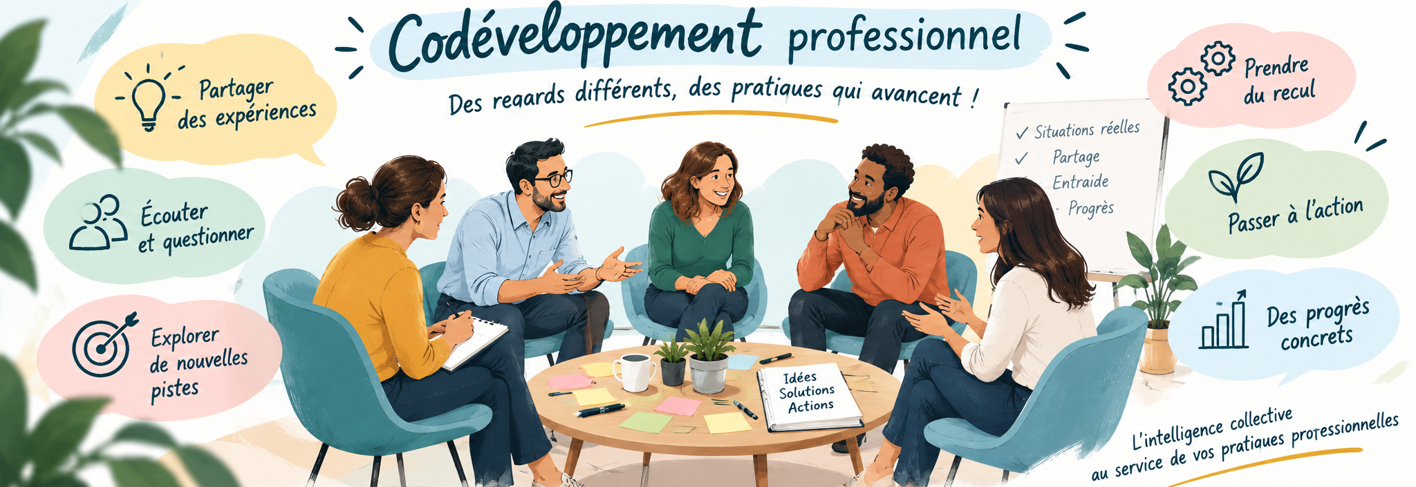 Schéma sur le codéveloppement professionnel